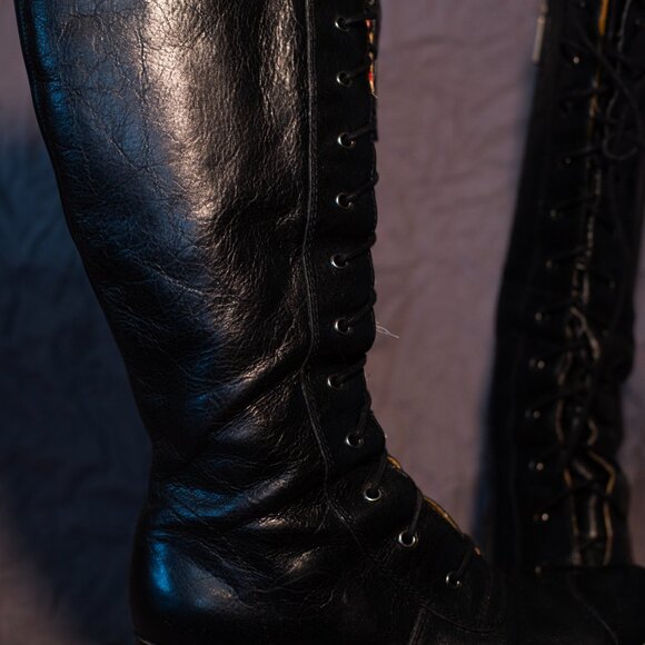 Sweet Seychelles Vintage Lace Up Leather Boots 8.5 - Picture 6 of 6